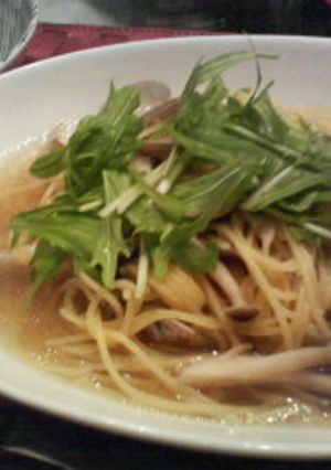 お鍋ひとつで！あさりのスープパスタ-レシピのメイン写真
