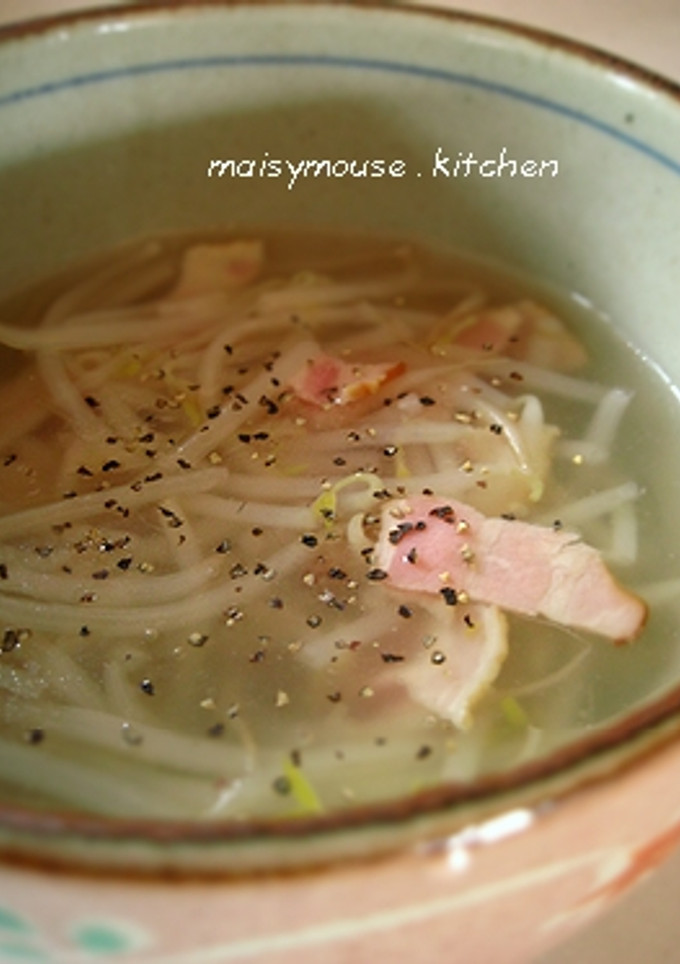 もやしとベーコンのとろ～りスープ-レシピのメイン写真