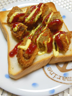 コロッケのせ♡トースト-レシピのメイン写真