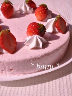 FPで簡単☆苺のヨーグルトムース-レシピのメイン写真