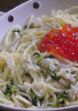 調味料なし♪いくらとさきいかのパスタ-レシピのメイン写真