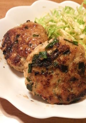 簡単☆にら味噌バーグ-レシピのメイン写真
