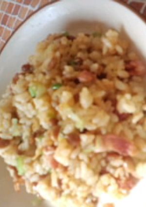 ベーコンの旨味たっぷり☆納豆炒飯-レシピのメイン写真