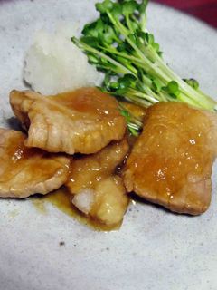 豚の治部煮風◎甘辛酢-レシピのメイン写真