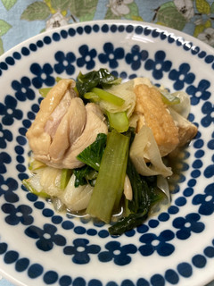 ターツァイと厚揚げの含め煮-レシピのメイン写真