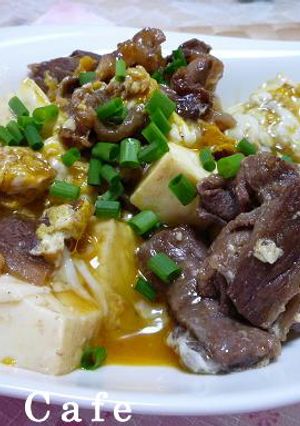 牛肉と豆腐の玉子とじ-レシピのメイン写真