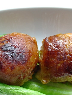 トースターにお任せ、肉巻きおにぎり。-レシピのメイン写真