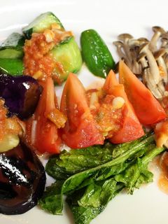 博多野菜の素揚げ、トマトソースがけ-レシピのメイン写真