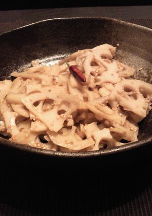 れんこんのきんぴら　胡麻の風味で-レシピのメイン写真