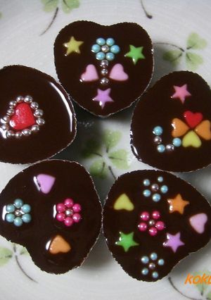 簡単！バレンタイン　デコチョコ-レシピのメイン写真