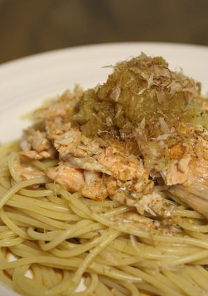 焼き鮭のさっぱり大根おろしパスタ-レシピのメイン写真
