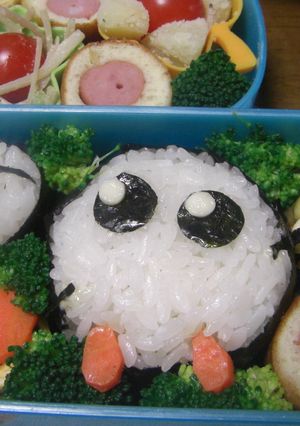 バレーボール頑張れ！バボちゃんキャラ弁当-レシピのメイン写真
