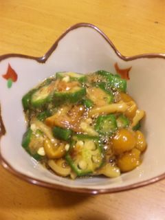 なめことオクラのめんつゆ和え-レシピのメイン写真