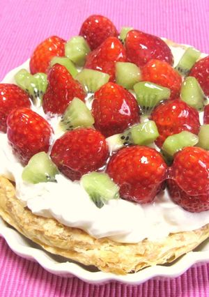 ひな祭りケーキ✿春爛漫！佐保姫の苺パイ✿-レシピのメイン写真