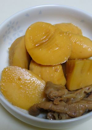 『竹の子と豚肉の甘辛煮』-レシピのメイン写真