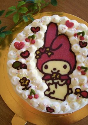 誕生日ケーキに♪チョコキャラクターケーキ-レシピのメイン写真