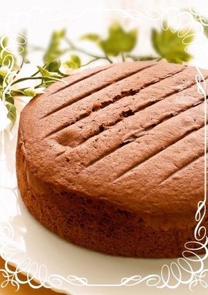 しっとりふわふわチョコスポンジケーキ-レシピのメイン写真