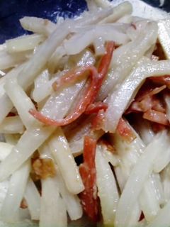 大根と人参の皮の味噌きんぴら-レシピのメイン写真