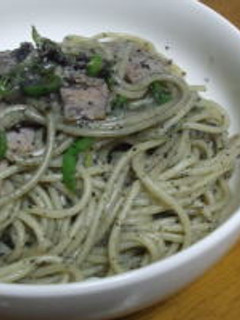 黒ゴマたっぷりパスタ-レシピのメイン写真