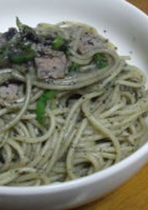黒ゴマたっぷりパスタ-レシピのメイン写真