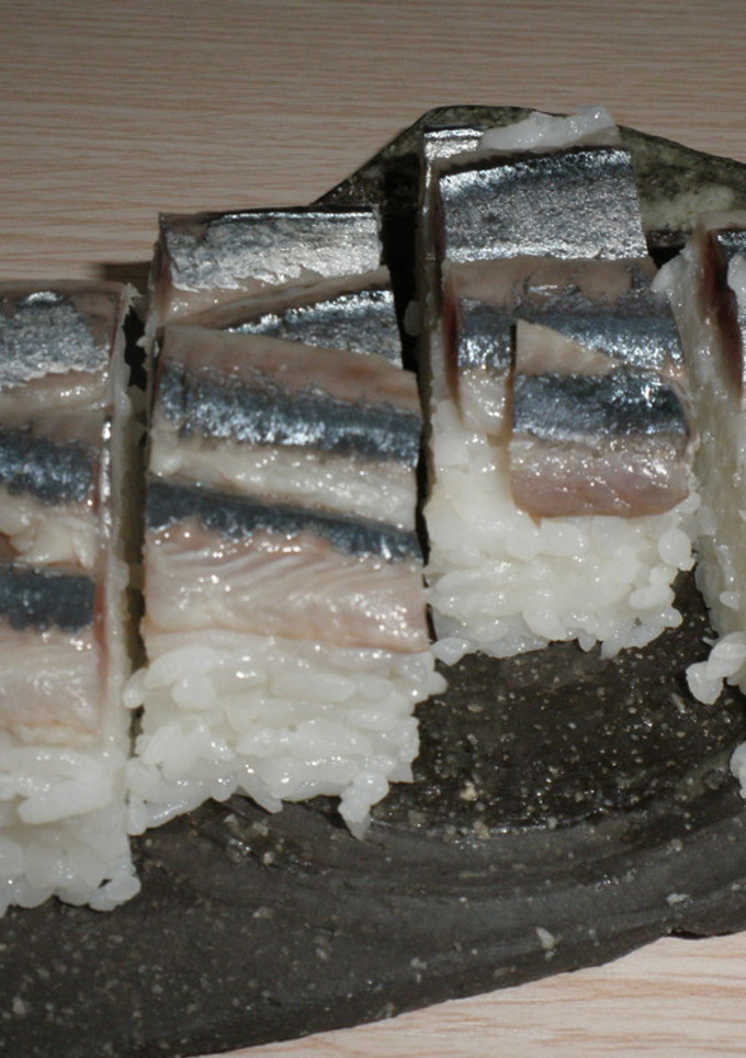 昆布〆秋刀魚の押し寿司-レシピのメイン写真