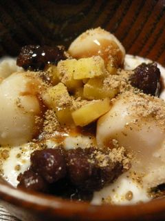ヨーグルトで白玉あんみつ風-レシピのメイン写真