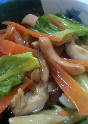 干し椎茸の野菜炒め-レシピのメイン写真