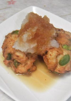 とうふととりひき肉のおとし揚げ-レシピのメイン写真