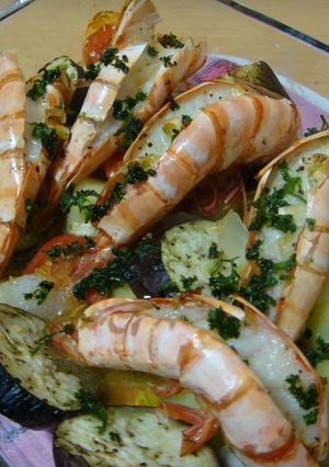 エビと野菜の簡単グリル-レシピのメイン写真