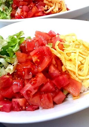 丼シリーズ・・・トマト丼-レシピのメイン写真