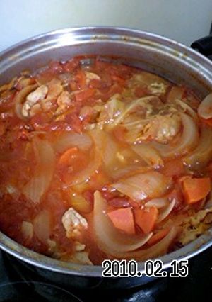 キャベツと鶏肉の煮込み-レシピのメイン写真