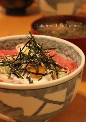 節約レシピ☆マグロのアラでネギトロ丼-レシピのメイン写真