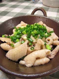 超簡単!居酒屋メニュー★鶏皮ゆでポン酢-レシピのメイン写真
