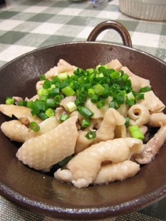 超簡単!居酒屋メニュー★鶏皮ゆでポン酢-レシピのメイン写真