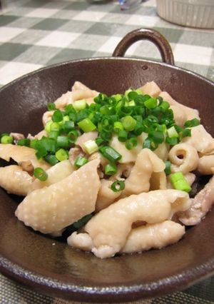 超簡単！居酒屋メニュー★鶏皮ゆでポン酢-レシピのメイン写真
