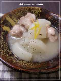 さっぱり大根と鶏もも肉のゆずコンソメ煮☆-レシピのメイン写真