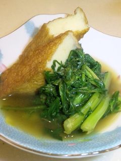 春菊と天ぷらのさっさと煮-レシピのメイン写真