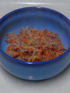 熱々ご飯に!たらこと人参の炒め煮ふりかけ-レシピのメイン写真