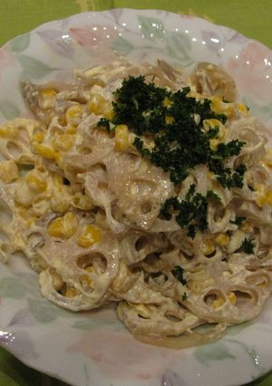 レンコンとコーンのサラダ-レシピのメイン写真