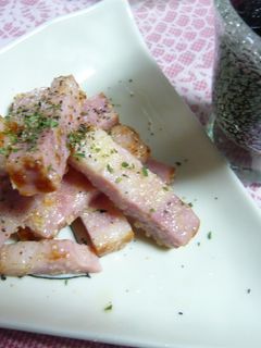 簡単☆おつまみ☆ベーコンの粉チ炒め-レシピのメイン写真