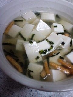 簡単♪ヘルシーお豆腐茶漬け ダイエットに-レシピのメイン写真