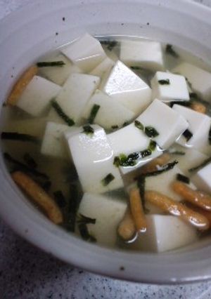 簡単♪ヘルシーお豆腐茶漬け ダイエットに-レシピのメイン写真
