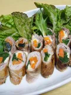 栄養満点♪チーズと野菜の豚肉巻き-レシピのメイン写真
