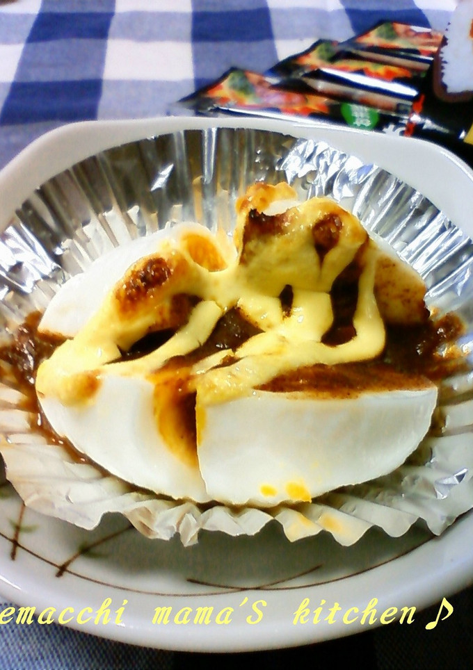 お弁当に「ゆで卵のカレーマヨ焼き」-レシピのメイン写真