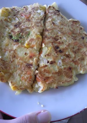 豆腐入り　ヘルシー＆栄養満点お好み焼き-レシピのメイン写真
