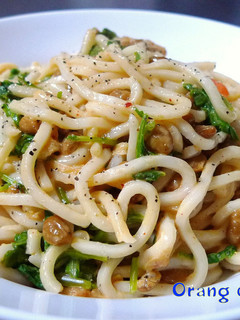コク旨☆納豆キムチうどん-レシピのメイン写真