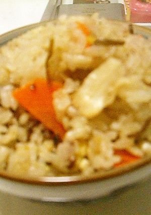 塩昆布だけ！エリンギで炊込みごはん-レシピのメイン写真