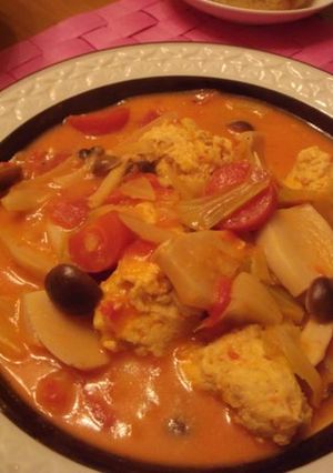 ★鶏団子のトマトクリームシチュー★-レシピのメイン写真
