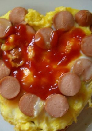 バレンタインの朝に♪ハートのトースト-レシピのメイン写真