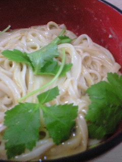 禁断の!ちょい食べカレー釜玉うどん風-レシピのメイン写真
